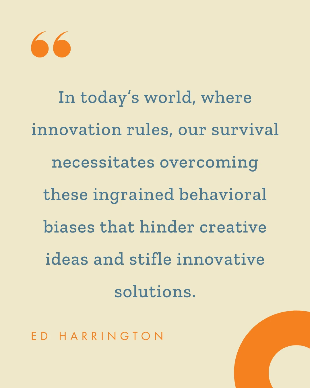 Ed Harrington — original quote or fun fact slide